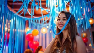 blue streamers